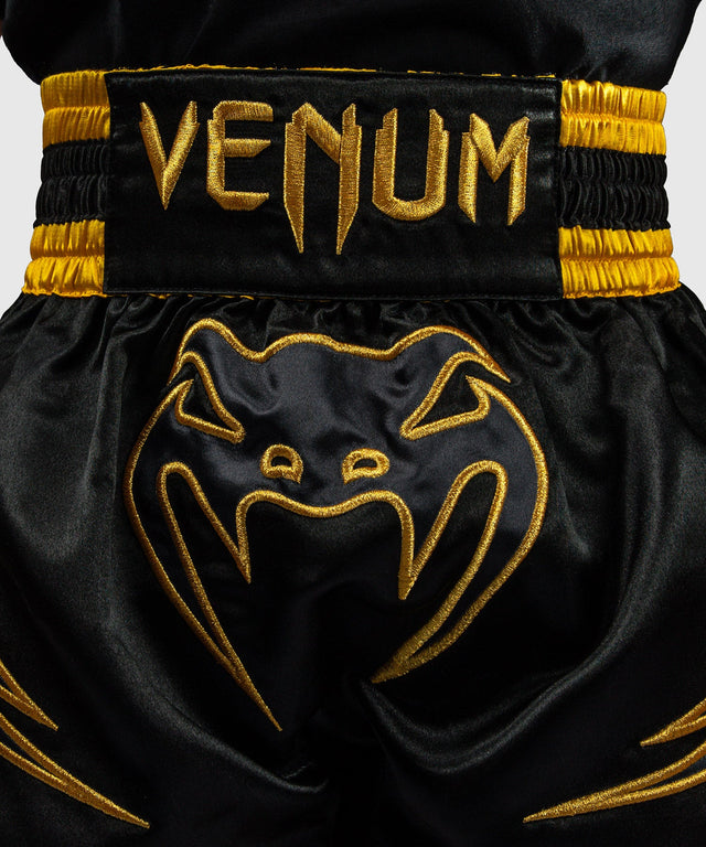 Venum Muay-Thai-Shorts Bangkok Fury Kinder – Schwarz/Gold