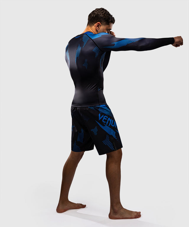 Venum Rashguard No-Gi 6.0 Lange Mouwen - Zwart/Blauw