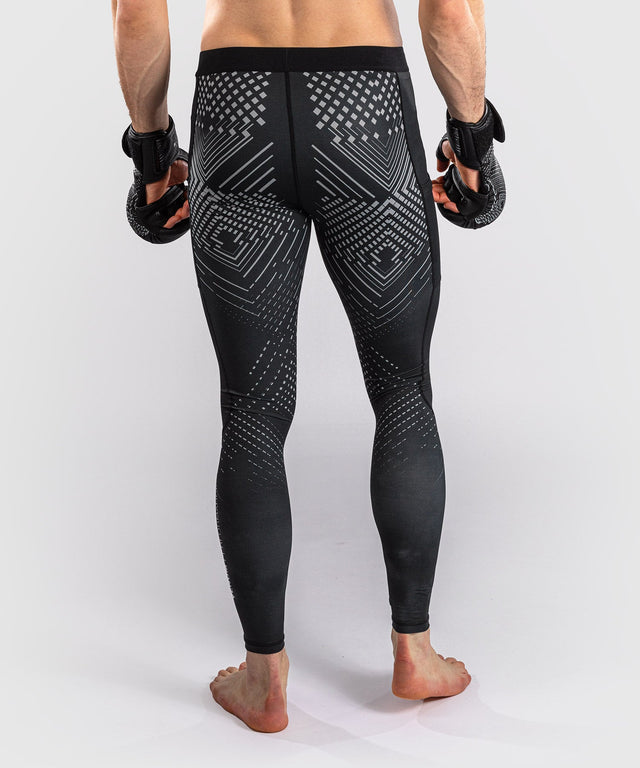 Shorts de compression Venum Midnight Fury – Noir/Gris/Argent