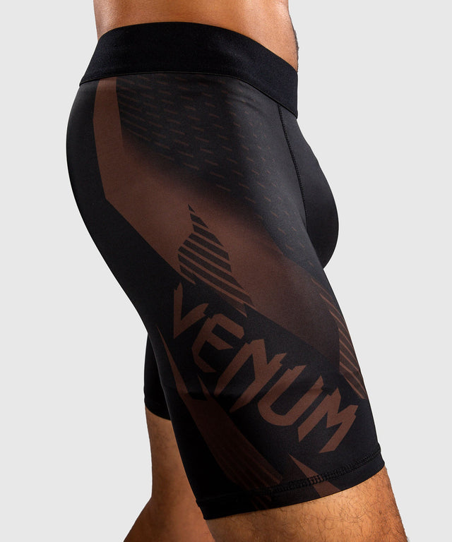 Pantaloncini a compressione Venum No-Gi 6.0 – Nero/Marrone