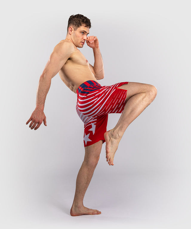 Spodenki MMA Venum UFC Freedom 250 Long Fit – Czerwone