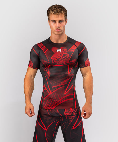 Rashguard Venum Crimson Viper 2.0 Krótkie Rękawy – Czarny/Czerwony
