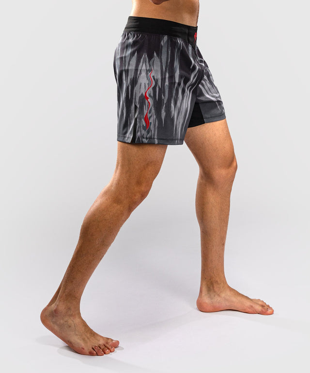 MMA trenky Venum Demon – Černé/Šedé