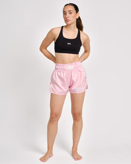 Pantaloncini Muay Thai Caged Classics – Rosa Baby donna