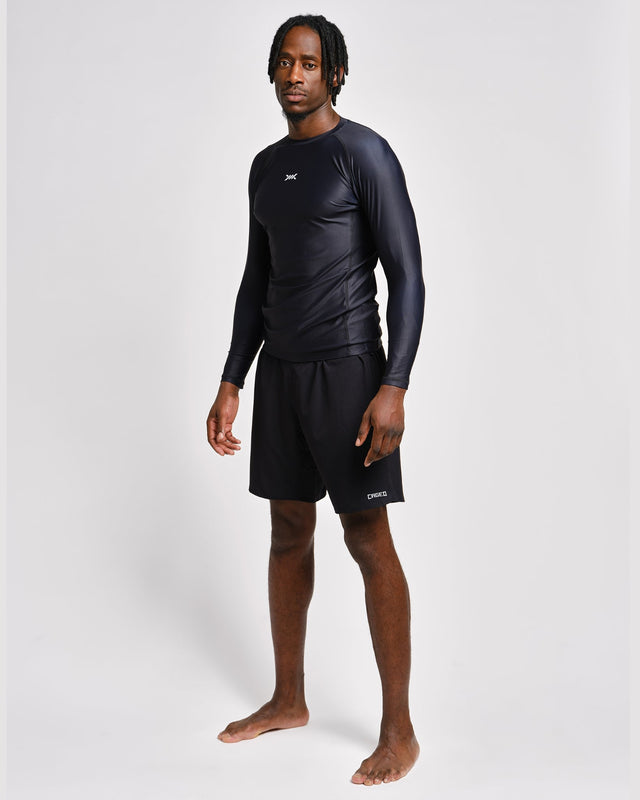 Rashguard Caged Tactical Maniche Lunghe – Nero