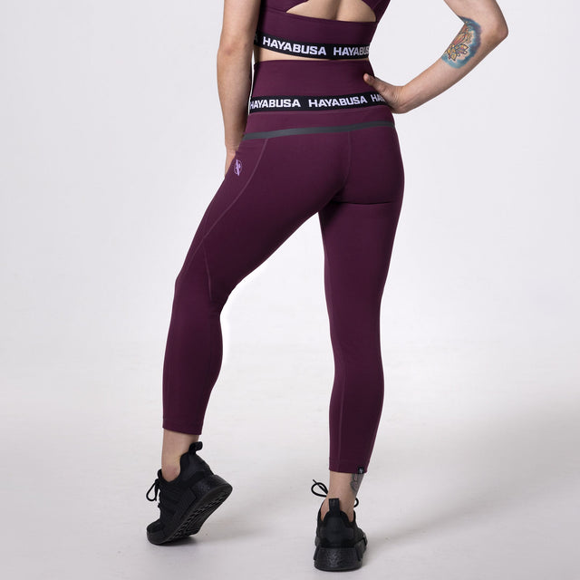 Hayabusa Leggings High Rise 3/4 Dames - Wijn