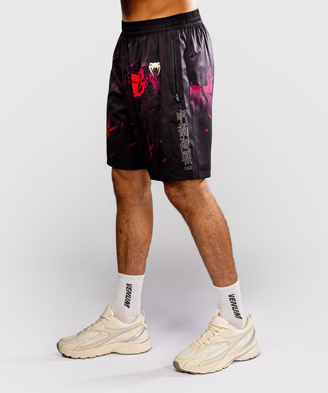 Pantaloncini da allenamento Venum x Jujutsu Kaisen Itadori – Nero/Rosso
