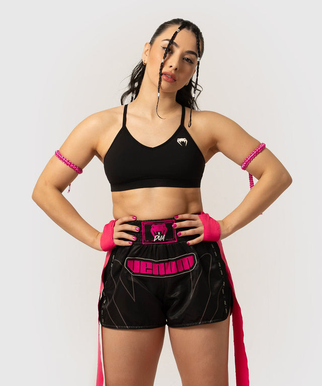 Venum Muay Thai shorts x Dua - Sort/Fuchsia Pink