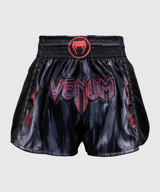 Pantaloncini Muay Thai Venum Demon – Nero/Grigio