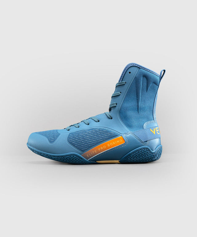 Venum Botas de boxe Elite Neo – Azul-aço/Laranja