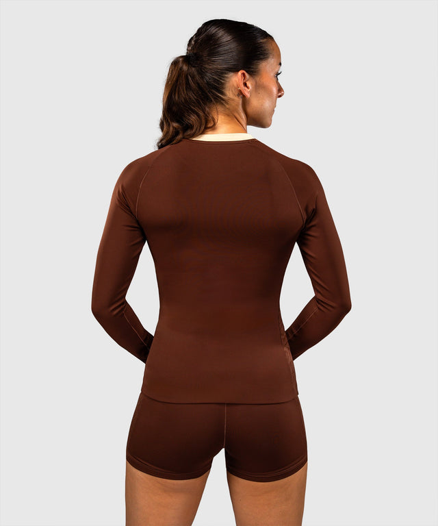 Rashguard Venum Viper Maniche Lunghe Donna – Marrone