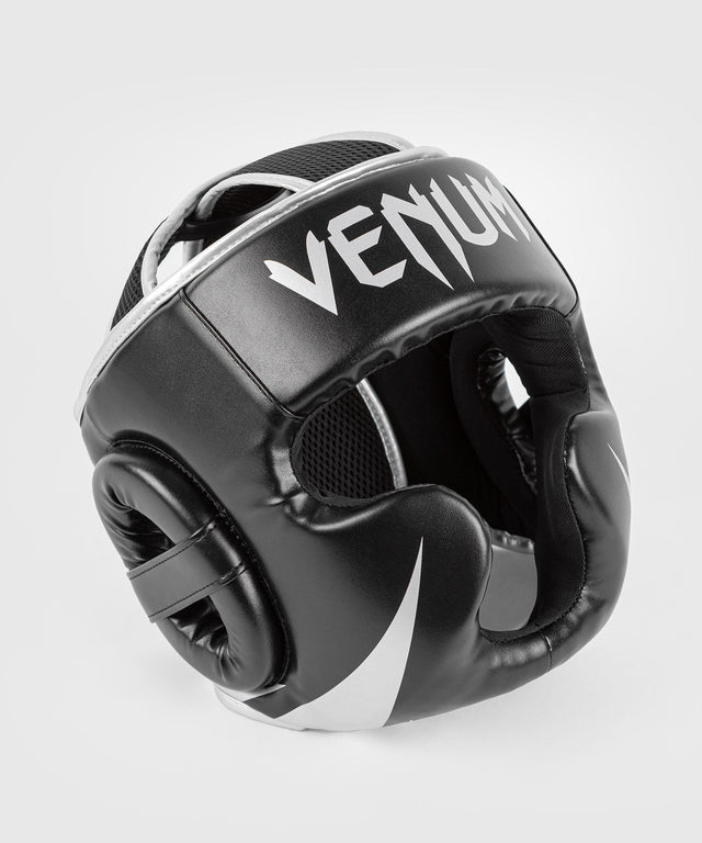 Casco de boxeo Venum Challenger – Negro/Plata