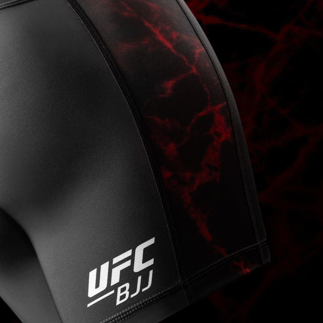 Pantaloncini a compressione BJJ Hayabusa x UFC Donna – Nero/Rosso