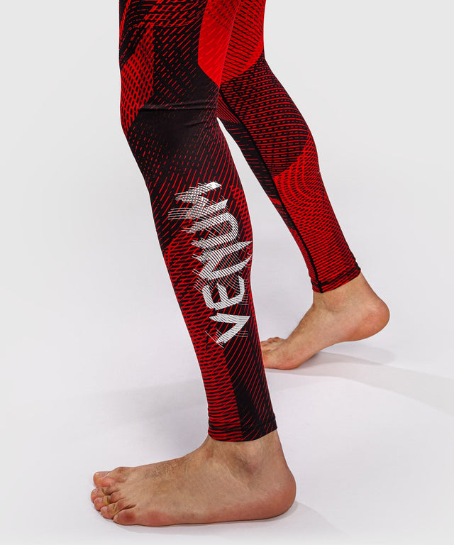 Calções de compressão Venum Galactic 3.0 Spats – Vermelho/Prateado