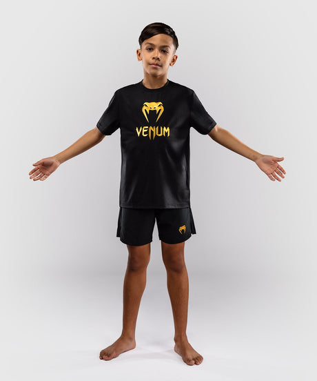 Venum T-Shirt Classic Dry Tech Kinder – Schwarz/Gold