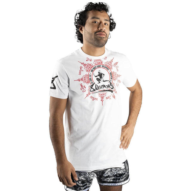 8 WEAPONS T-shirt Eight Ways Yant – Branco