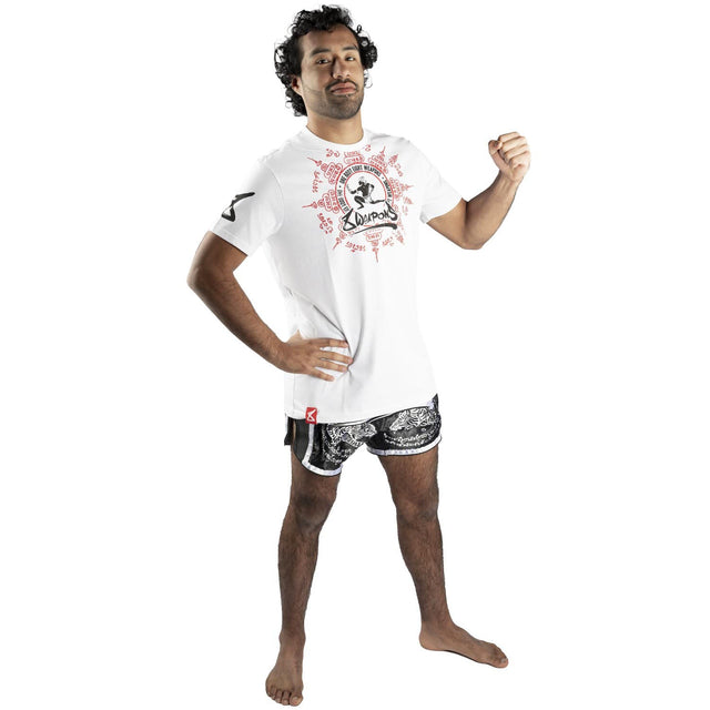 8 WEAPONS T-shirt Eight Ways Yant – Branco