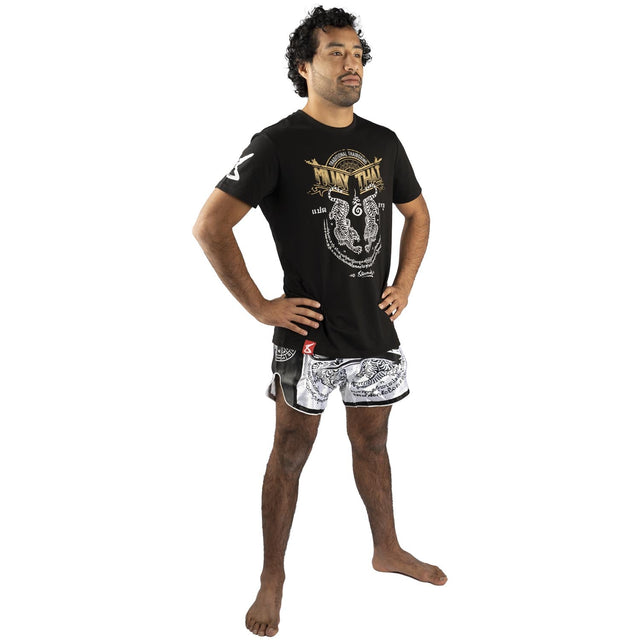 T-shirt 8 WEAPONS Sak Yant Tigers – Nero