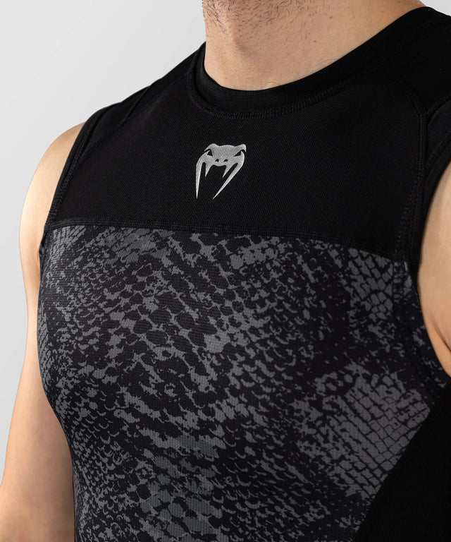 Rashguard Venum G-Fit Scales sin mangas – Negro/Gris