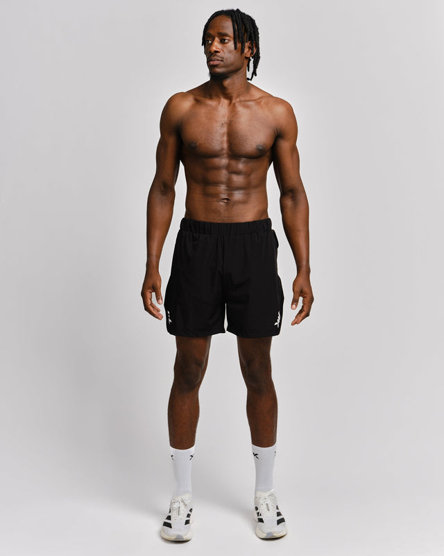 Caged 2-in-1 Hardloop Shorts Stride - Zwart