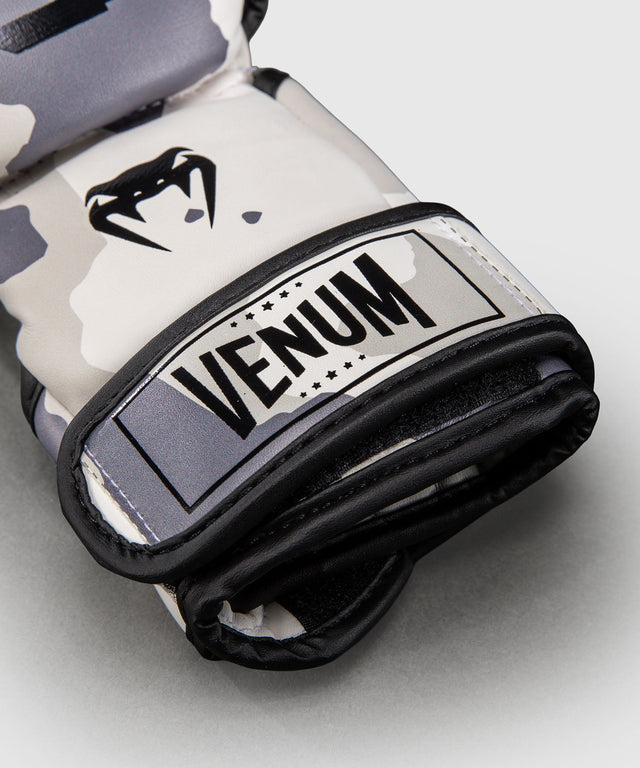 MMA sparingové rukavice Venum Elite – Bílé/Šedé
