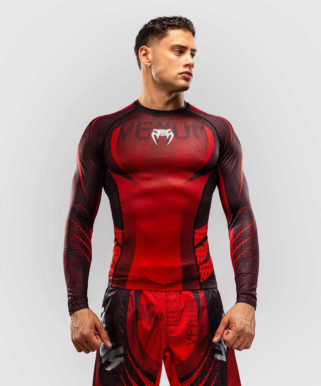 Rashguard Venum Galactic 3.0 Maniche Lunghe – Rosso/Argento