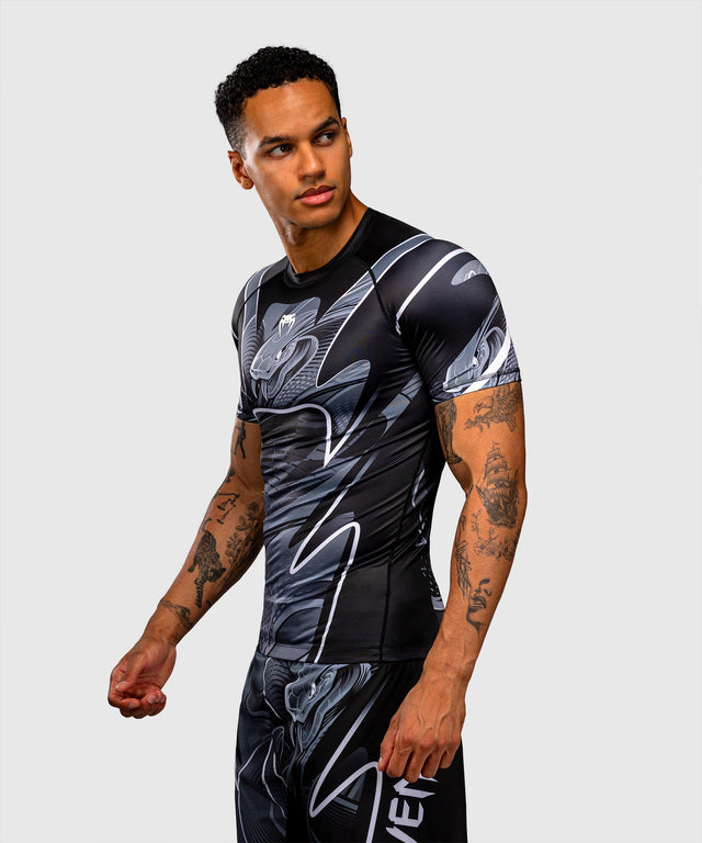 Rashguard Venum Crimson Viper 2.0 Maniche Corte – Nero/Grigio