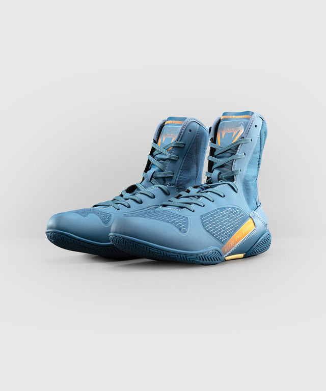 Venum Botas de boxe Elite Neo – Azul-aço/Laranja