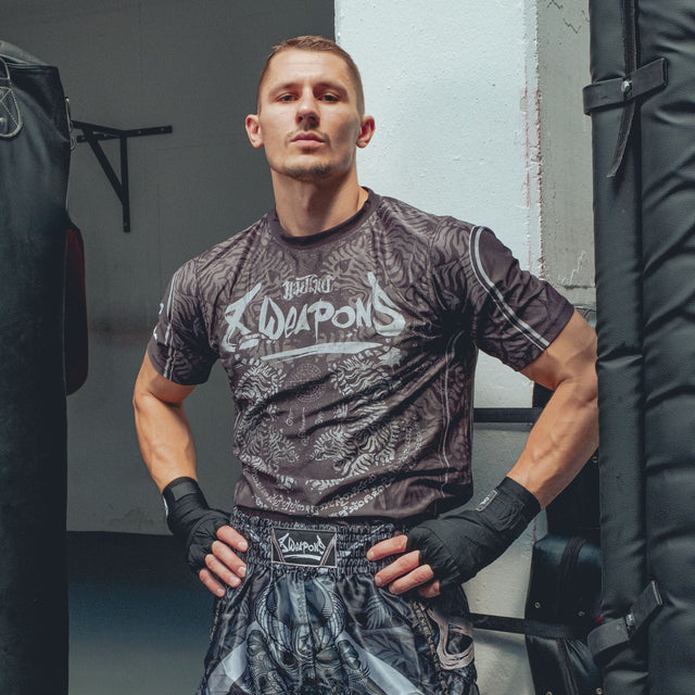 T-shirt 8 WEAPONS Functional – Nero/Grigio