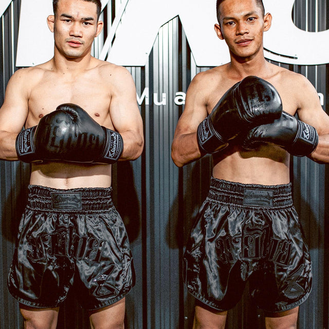Pantaloncini Muay Thai 8 WEAPONS Bangkok – Nero