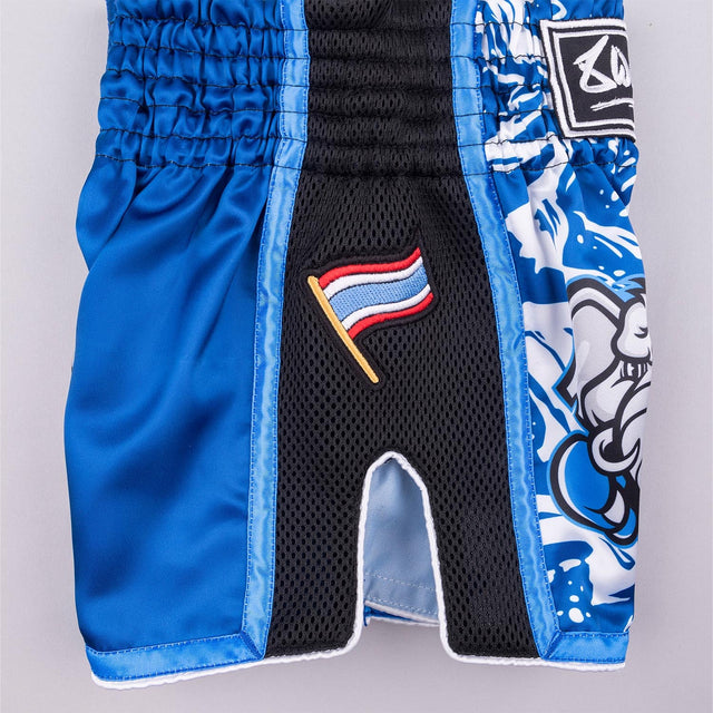 8 WEAPONS Muay-Thai-Shorts Jipe – Blau