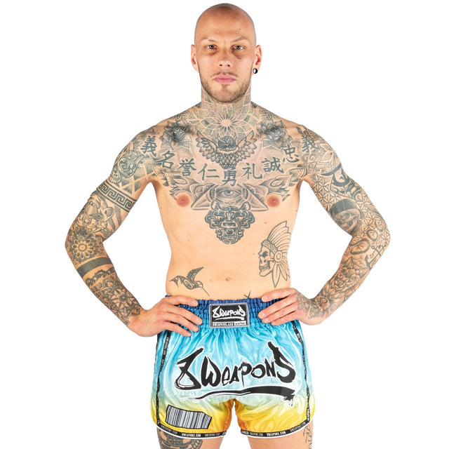 Calções de Muay Thai 8 WEAPONS Vivo – Sunrise