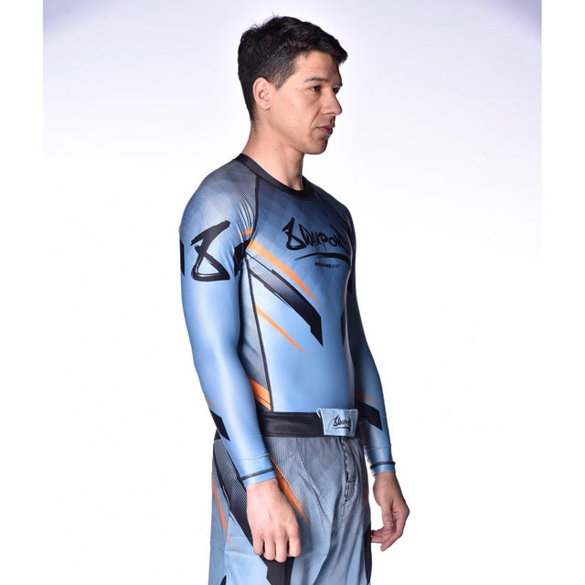 Rashguard 8 WEAPONS Shift – Gris glace/Orange