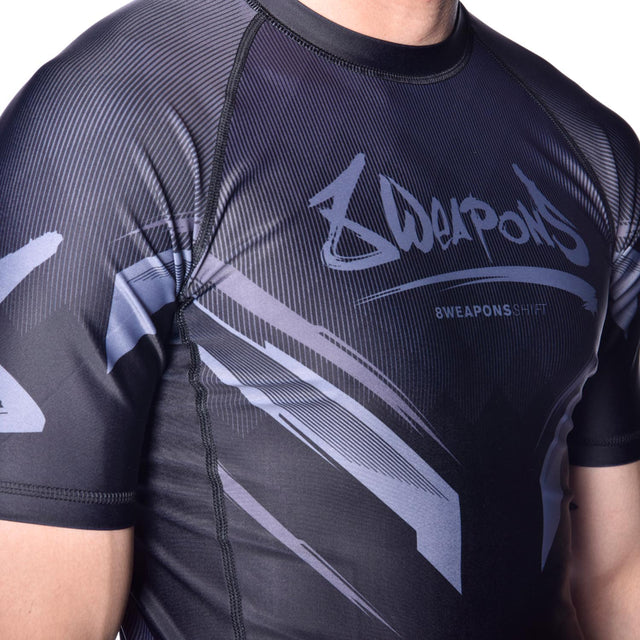 Rashguard 8 WEAPONS Shift – Negru Mat