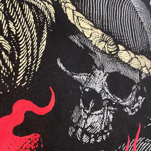 8 WEAPONS T-shirt Boran Skull – Sort
