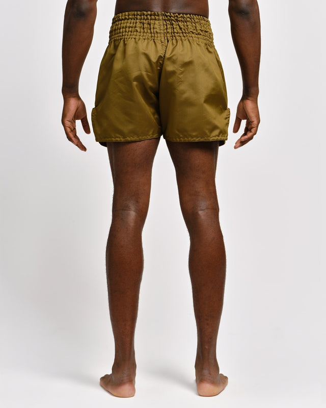 Muay Thai trenky Caged Classic – Khaki/Černé