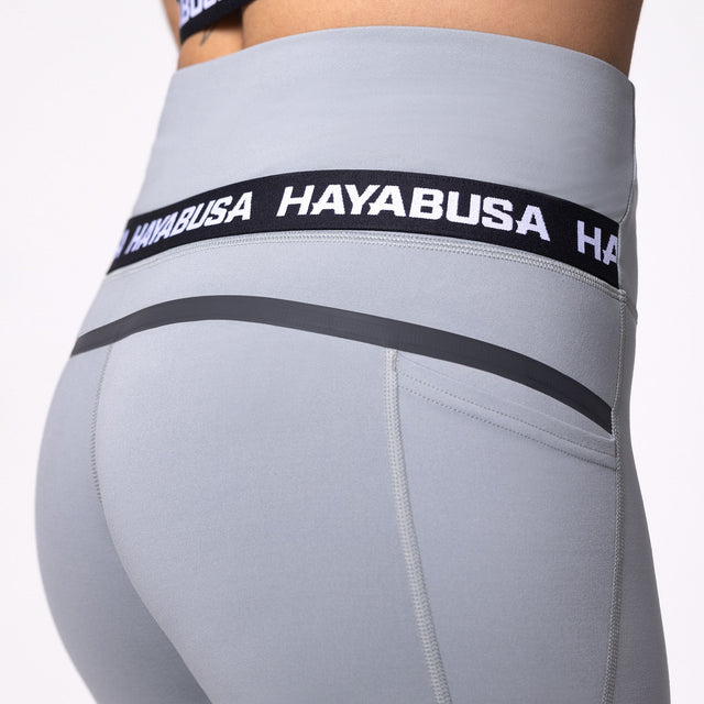 Leggings Hayabusa High Rise 3/4 Mujer - Gris