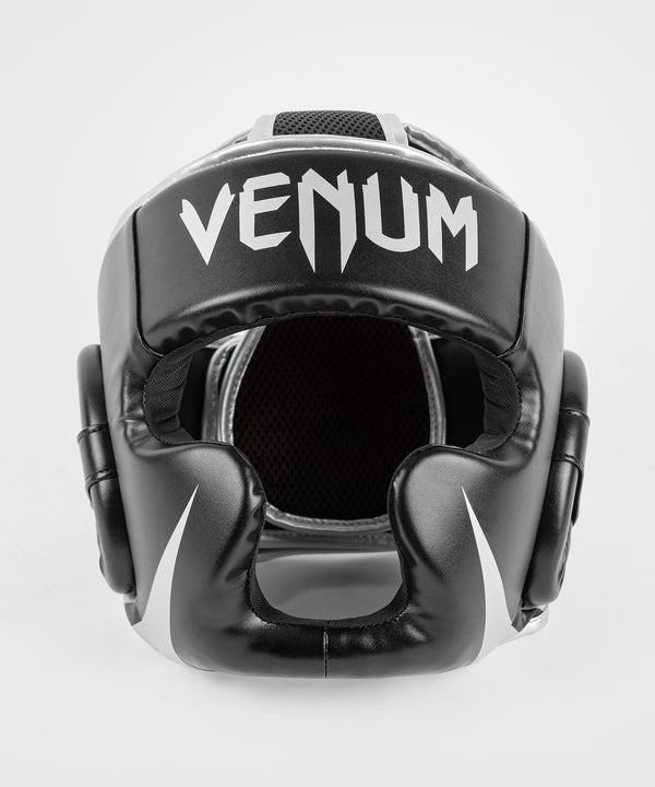 Kask bokserski Venum Challenger – Czarny/Srebrny