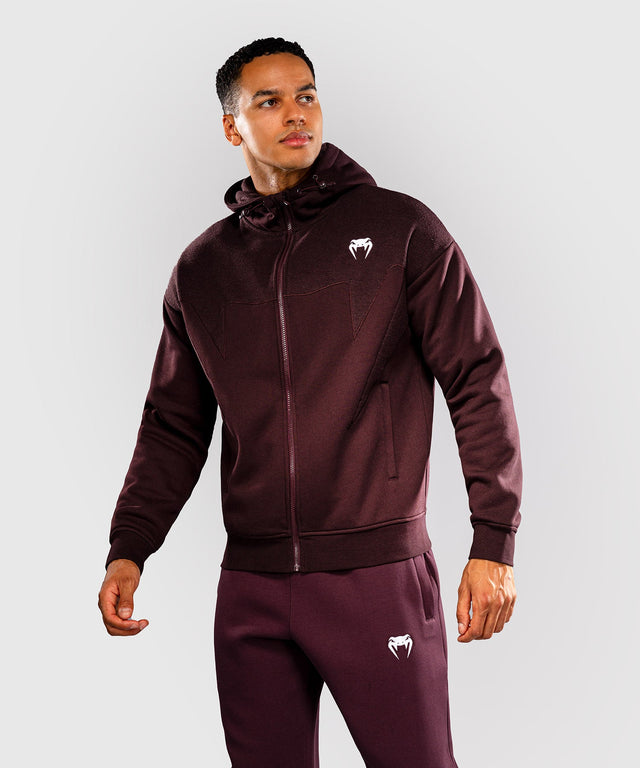 Venum Attack Fleece & Weave Training Jacket – Burgundy