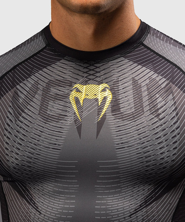 Venum Rashguard Galactic 3.0 Korte Mouwen - Zwart/Goud