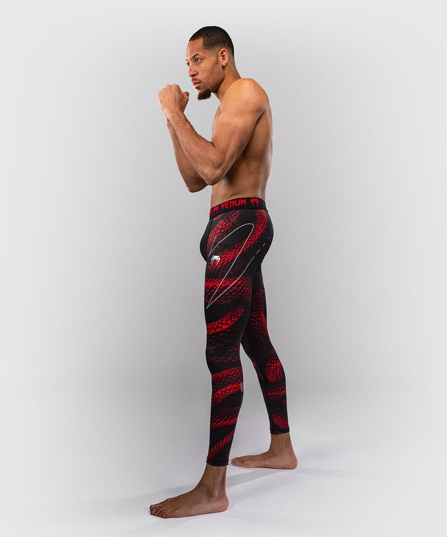 Shorts de compression Venum Matupa – Noir/Rouge/Argent