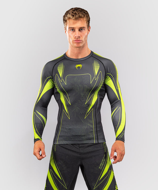 Venum Rashguard Amazonia Reborn Lange Mouwen - Zwart/Groen