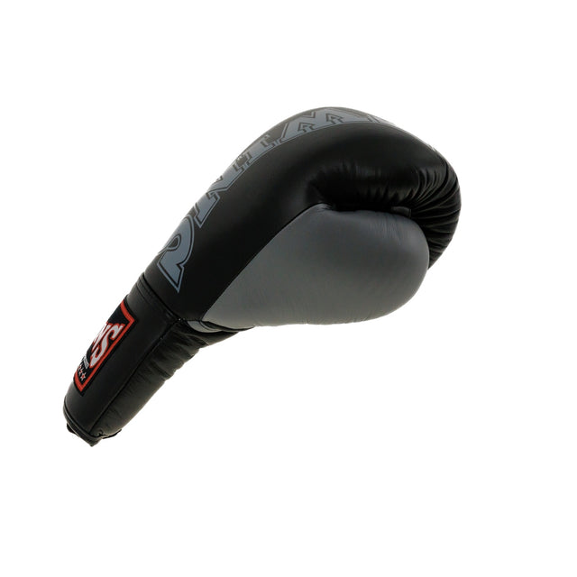 Gants de boxe Twins BGLL8 à lacets – Noir/Gris