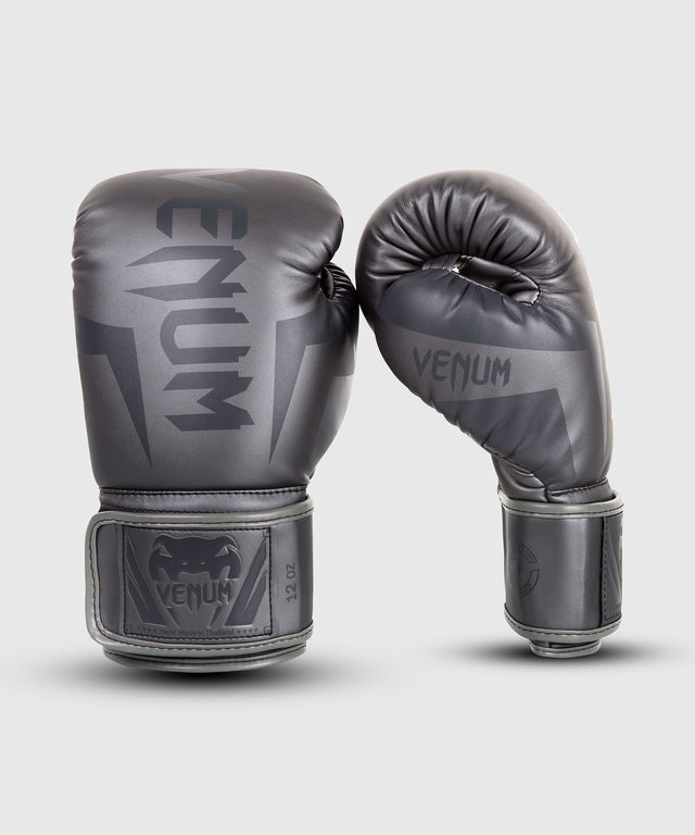 Boxerské rukavice Venum Elite – Šedé/Šedé