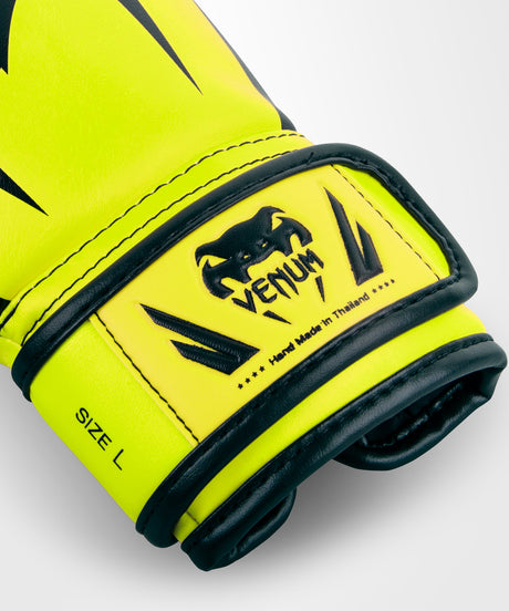 Luvas de boxe Venum Elite Criança – Amarelo Neon
