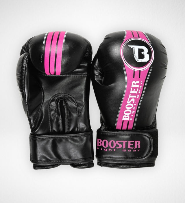 Luvas de boxe Booster Future V2 Criança – Preto/Rosa