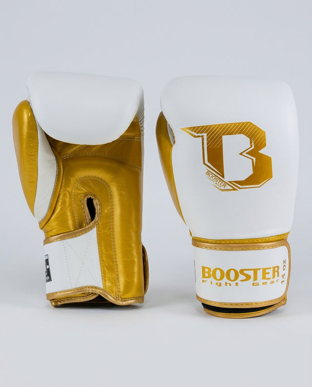 Mănuși de box Booster Rapid Strike – Alb/Aur