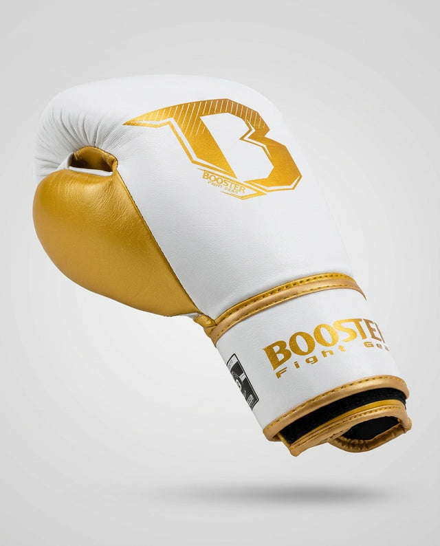 Mănuși de box Booster Rapid Strike – Alb/Aur