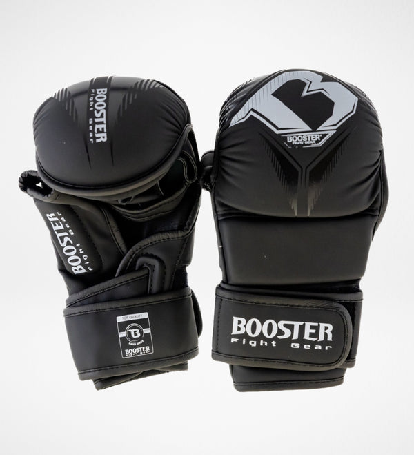 Luvas de sparring MMA Booster Bangkok – Preto/Prata