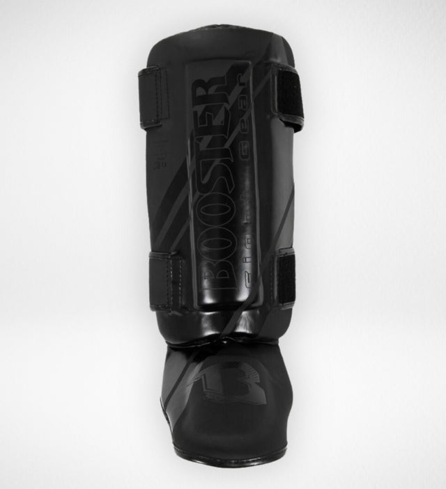 Chrániče holení Booster Thai Striker V2 – Černé/Černé